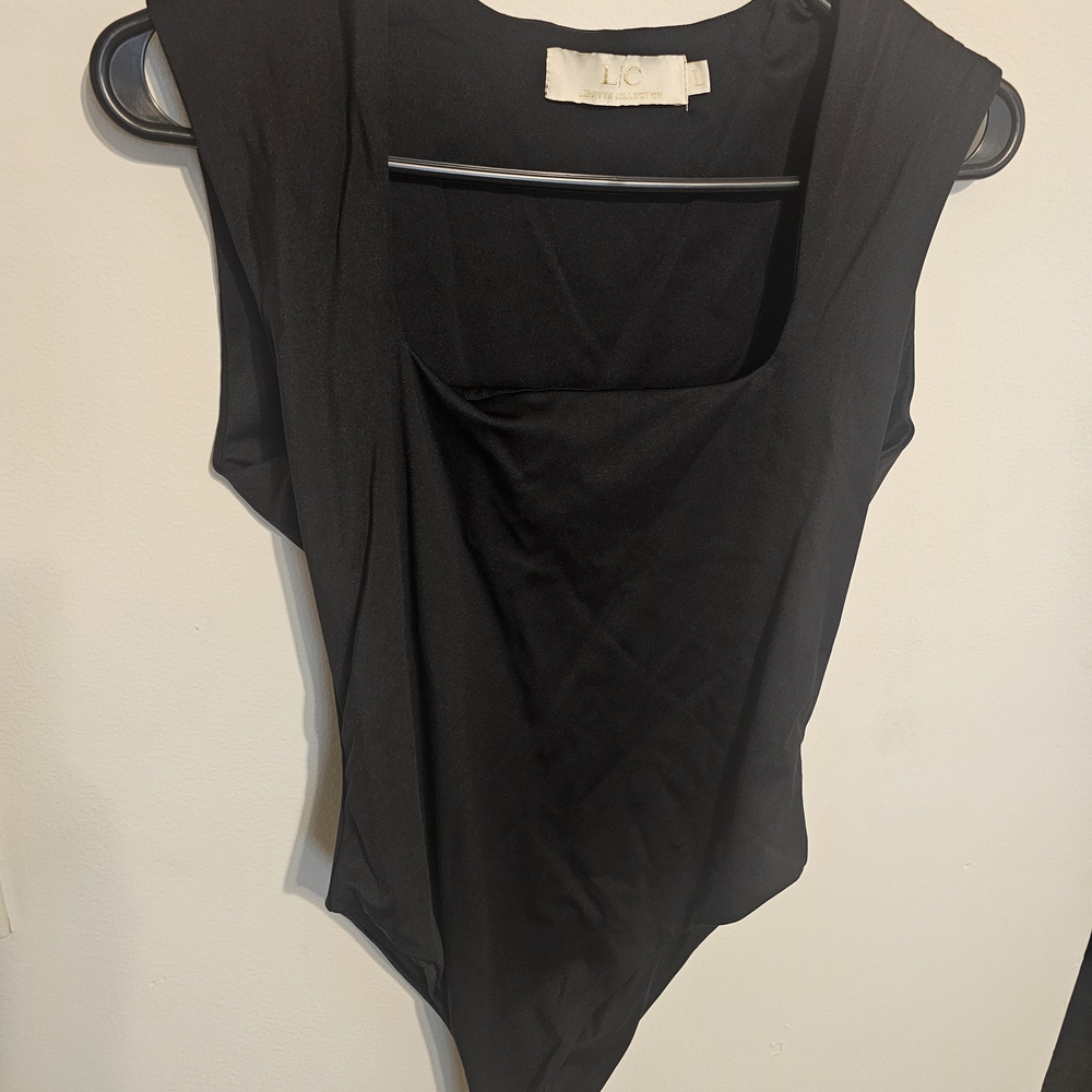 Black Sleeveless Bodysuit